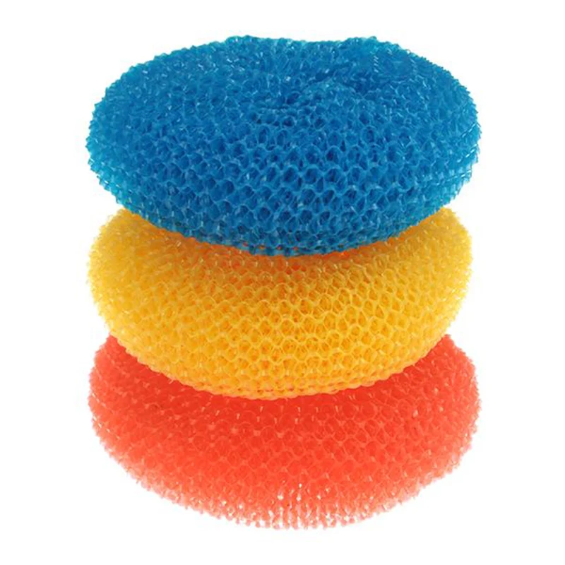 Nylon Round Mesh Scourers 3 PCS