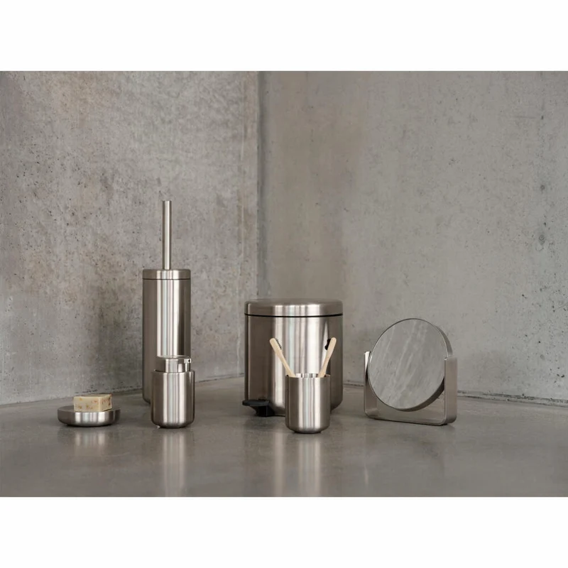 Zone Denmark Tischspiegel Ume Steel, Kosmetikspiegel, Edelstahl, Silberfarben, 34793