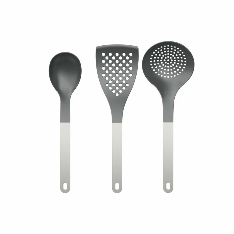 Rosti Küchenhelfer-Set New Optima 3-tlg., Kochlöffel, Pfannenwender, Nylon, Weiß, 34595
