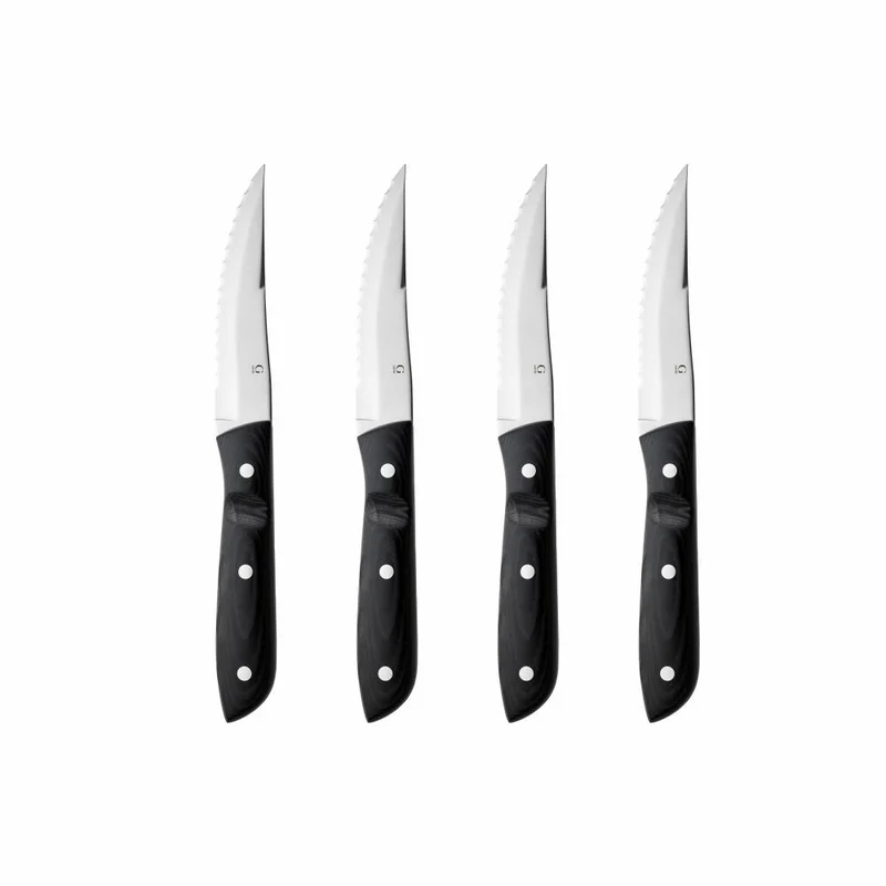 Gense Steakmesser XL Old Farmer Micarta 4er Set, Melamin, 18/8 Edelstahl, 23.5 cm, 20349