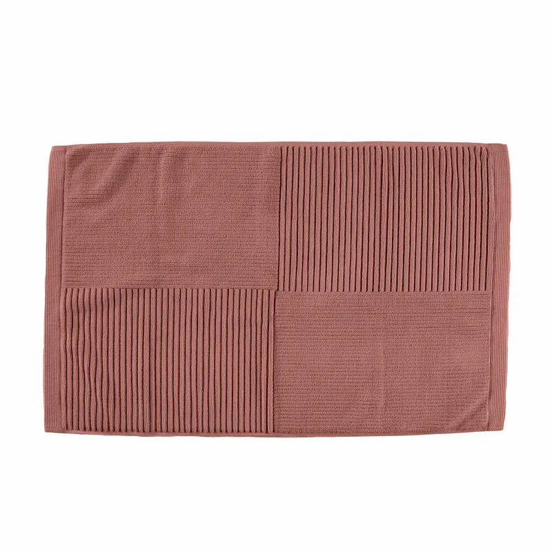 Zone Denmark Badematte Classic Peach Red, Baumwolle, Rot, 80 x 50 cm, 34980