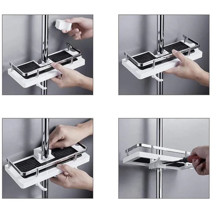 Étagère de Douche Peu Encombrante - Design Moderne et Pratique