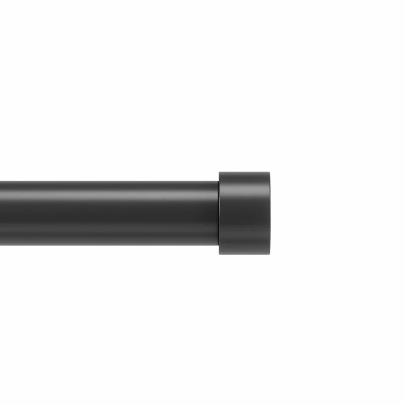 Umbra Teleskop-Gardinenstange Cappa, Vorhangstange, Stahl, Schwarz Matt, 305 - 457 cm, 1021411-038