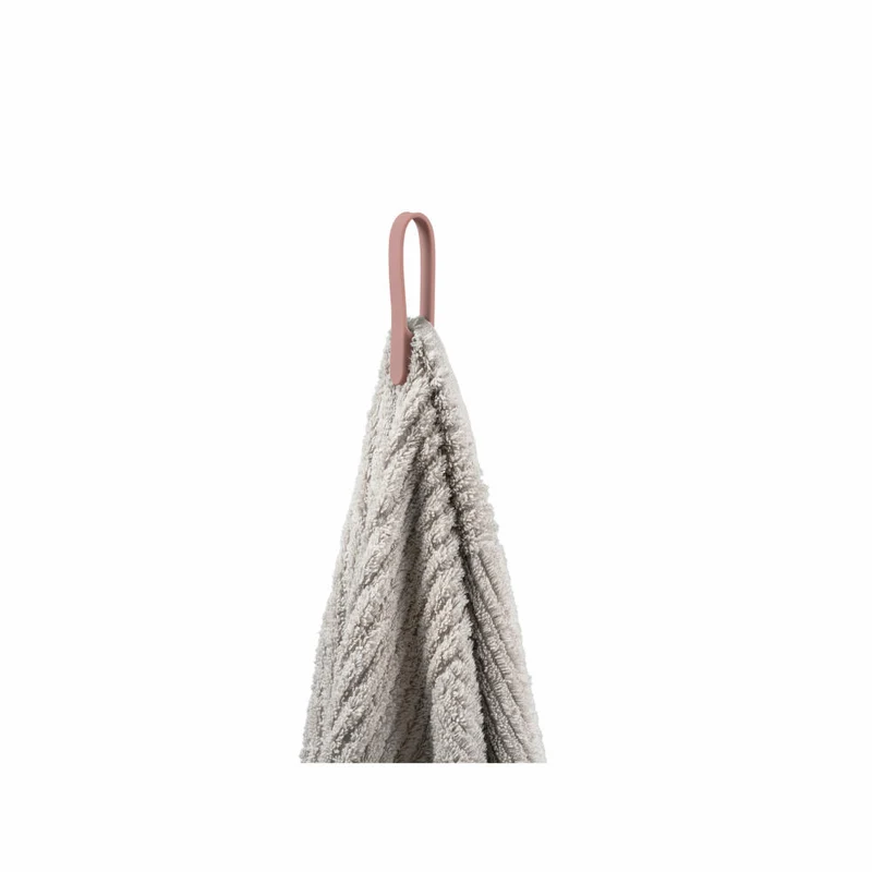 Zone Denmark Handtuchhalter Loop Magnet 2er Set Peach Red, Silikon, Rot, 34875