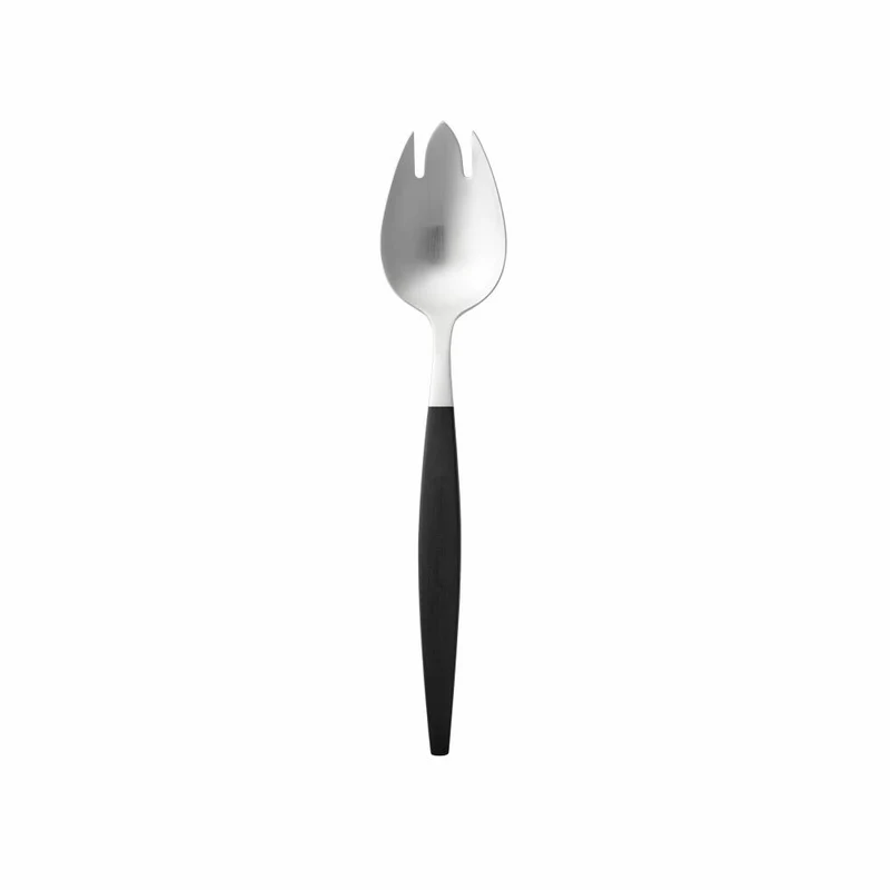 Gense Salatbesteck Focus de Luxe 2-tlg., Salatlöffel, Salatgabel, POM-Kunststoff, 18/8 Edelstahl, 26.8 cm, 20487