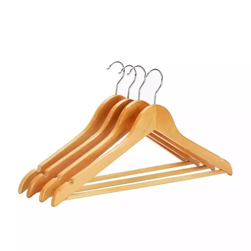Premium Wooden Cloth Hanger Set (3 Piece)