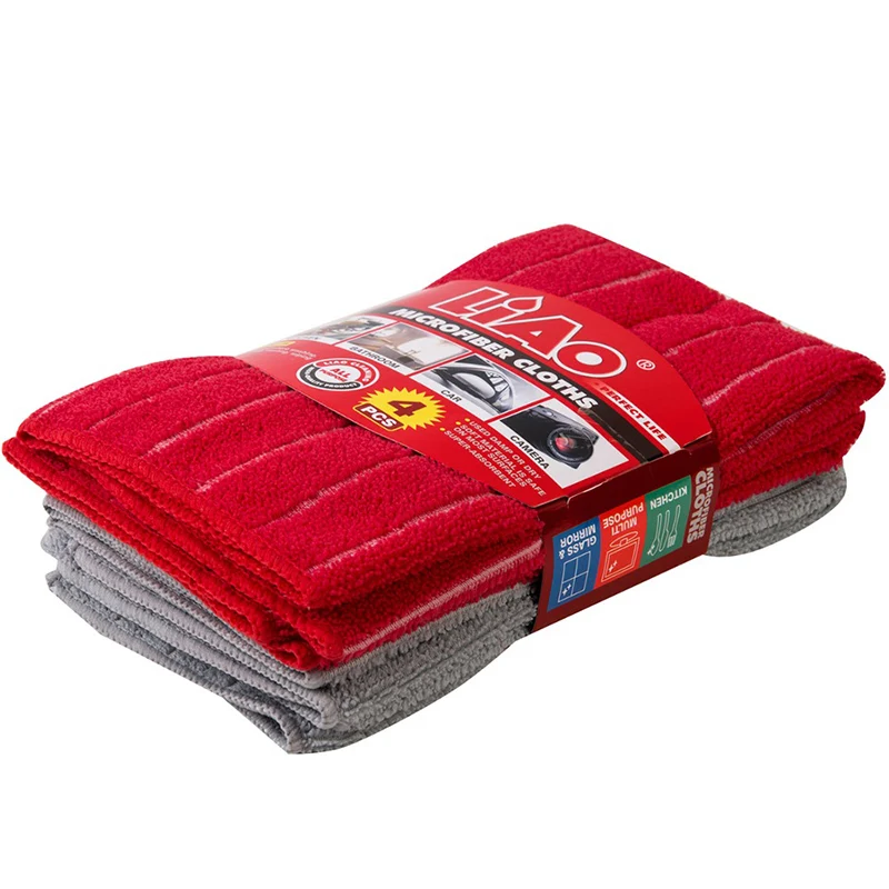 4PCs LiAo Microfiber Cleaning Cloth