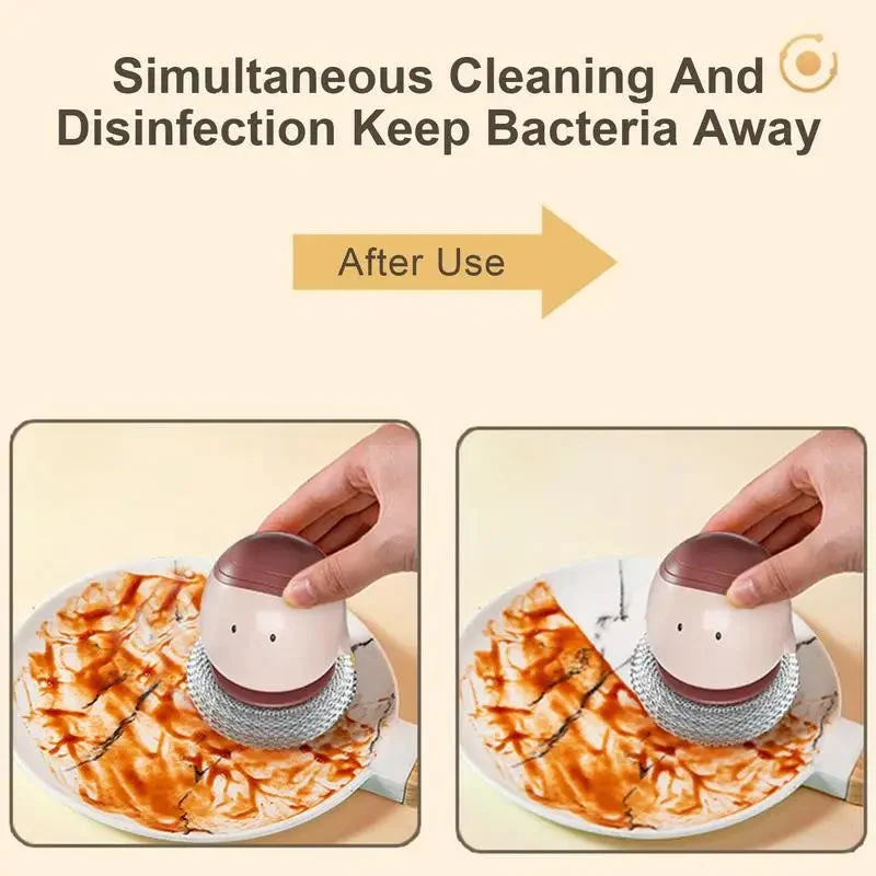 Automatic Liquid Dispenser Dishwashing Brush