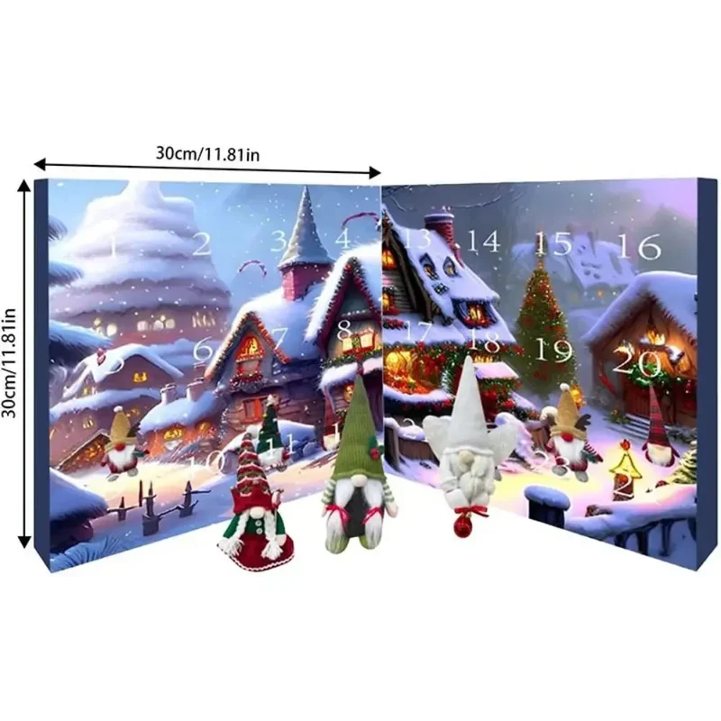 Calendrier de l'Avent Gnome - Ambiance Festive & Charme