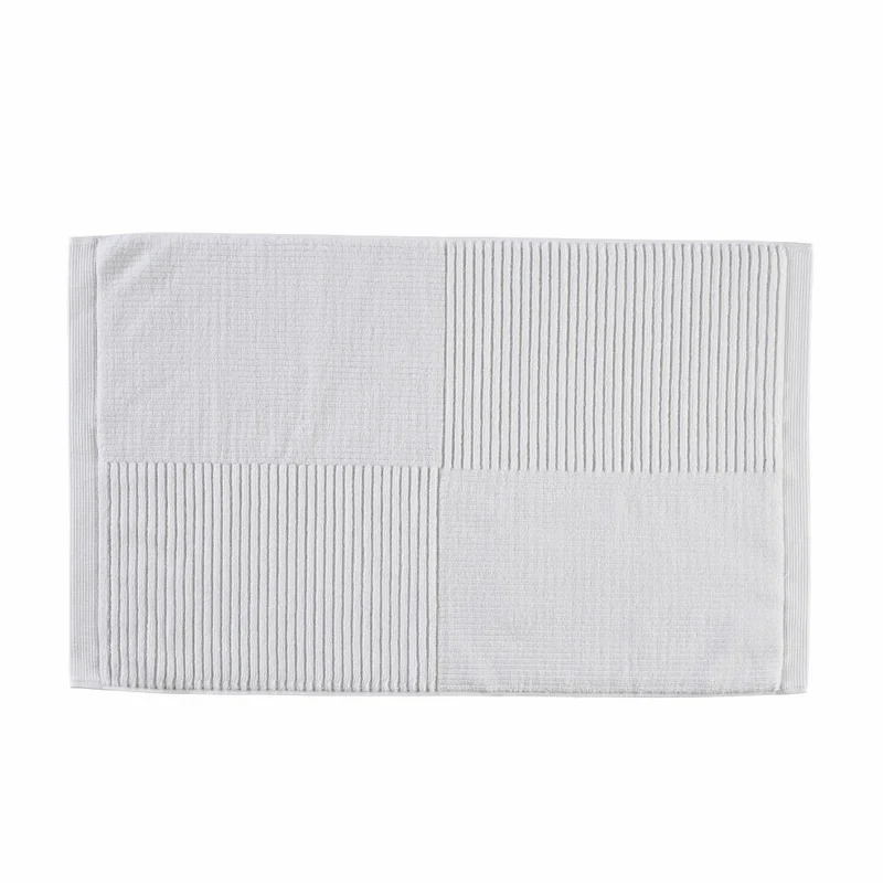 Zone Denmark Badematte Classic White, Fußmatte, Baumwolle, Weiß, 80 x 50 cm, 34968