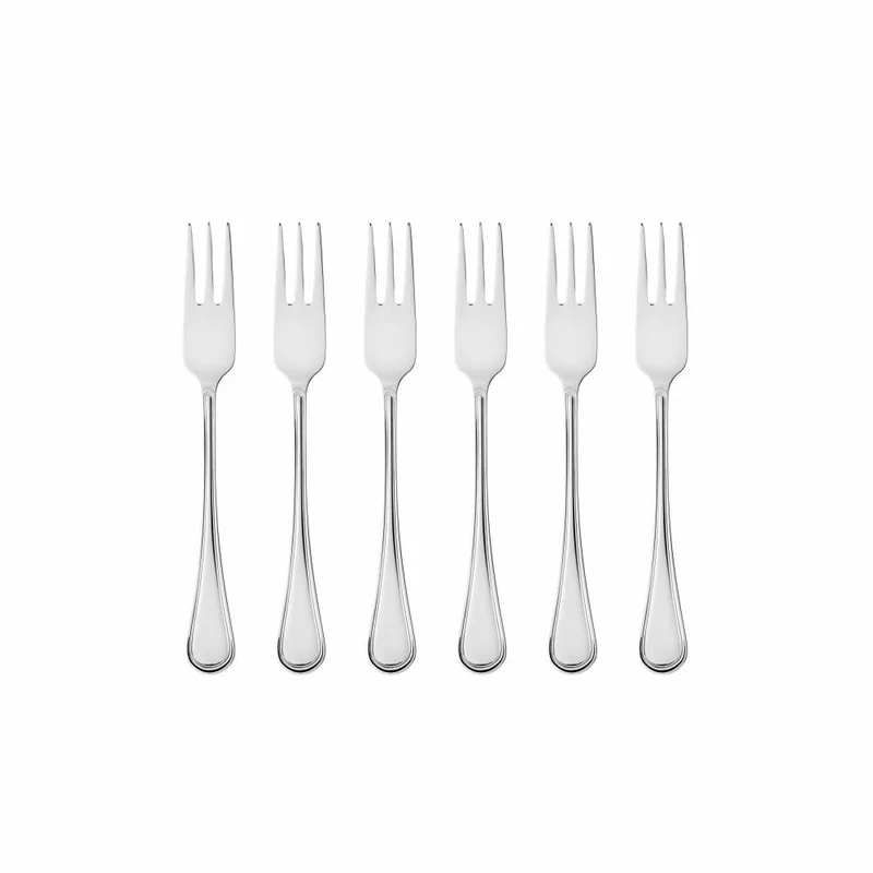 Gense Kuchengabel Oxford 6er Set, Besteck, Gabeln, 18/8 Edelstahl, 16.2 cm, 20502