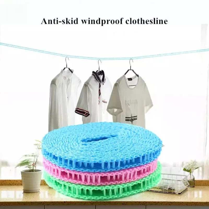 Portable Outdoor Anti-Skid Clothes Hanging Rope Line