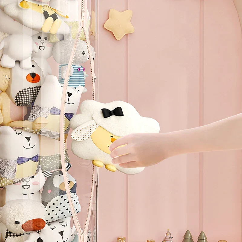 Vertical Transparent Space-Saving Toy Organizer Storage Tower