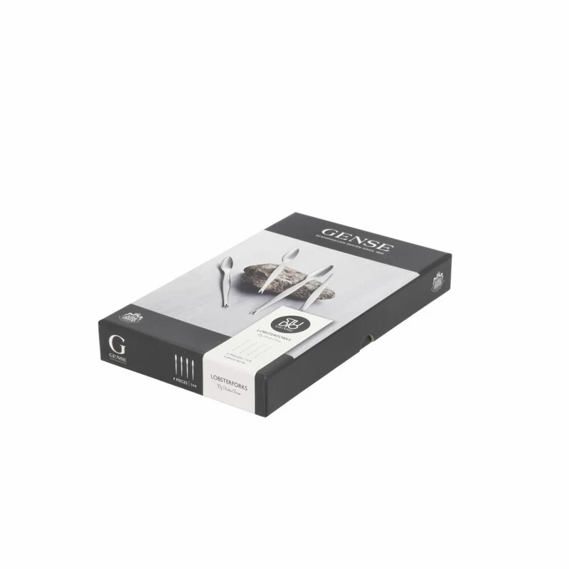 Gense Hummergabel Focus Steel 4er Set, Hummerbesteck, 18/8 Edelstahl, 20.6 cm, 20658