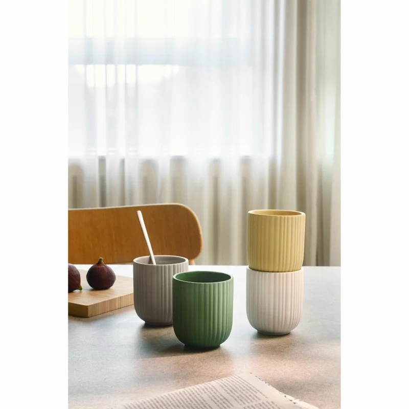 Knabstrup Tasse Verda, Kaffeebecher, Steinzeug, Grass Green, 250 ml, K1500-2