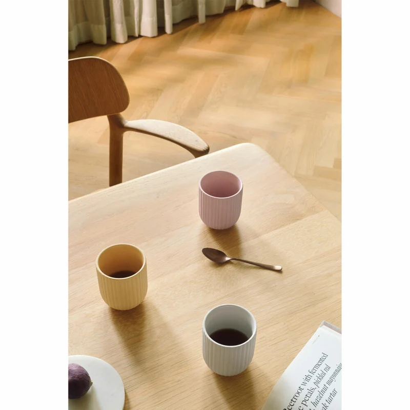 Knabstrup Tasse Verda, Kaffeebecher, Steinzeug, Soft Sand, 250 ml, K1500-4