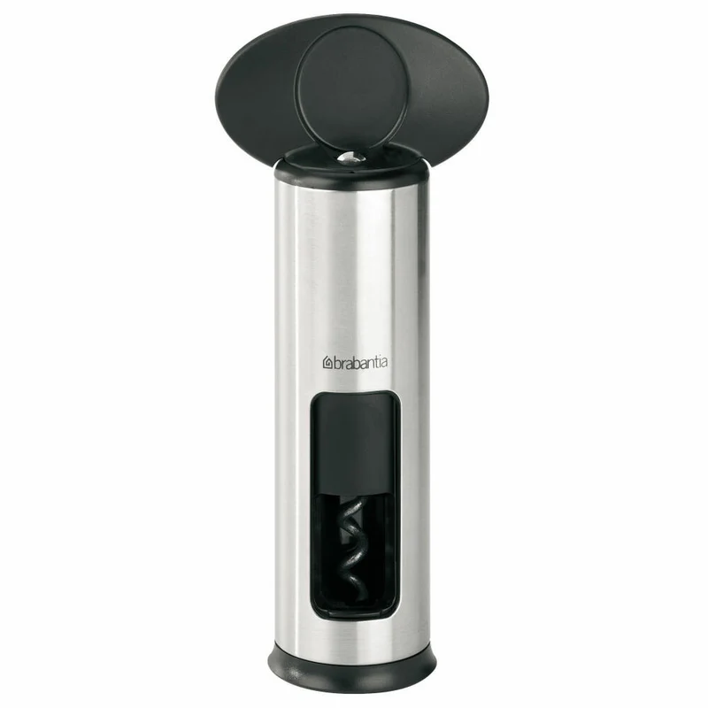 Brabantia Korkenzieher Classic, Korkenheber, Weinöffner, Stahl, Matt Steel, 369360