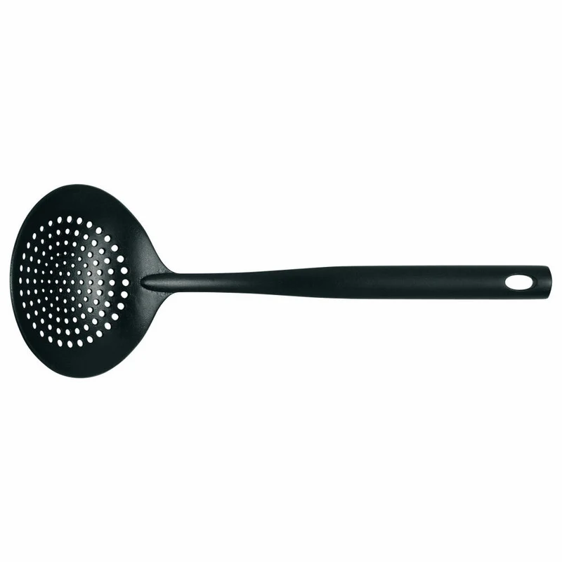 Brabantia Schaumlöffel Non-Stick Black Line, Abschöpfer, Küchenhelfer, Kunststoff, Schwarz, 365102