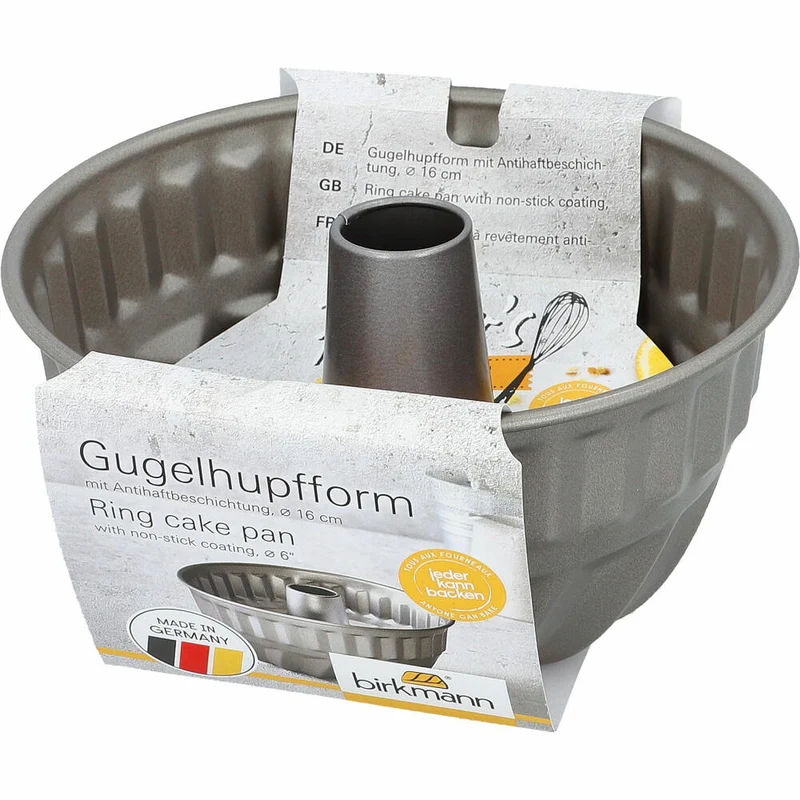 Birkmann Bakers Best Gugelhupfform, Kuchenform, Backform, Karbonstahl, Ø 16 cm, 886223