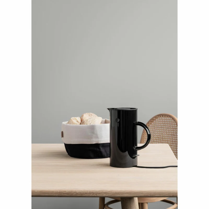 Stelton Wasserkocher EM77, Erik Magnussen, Kunststoff, Edelstahl, Black, 0.5 L, 892