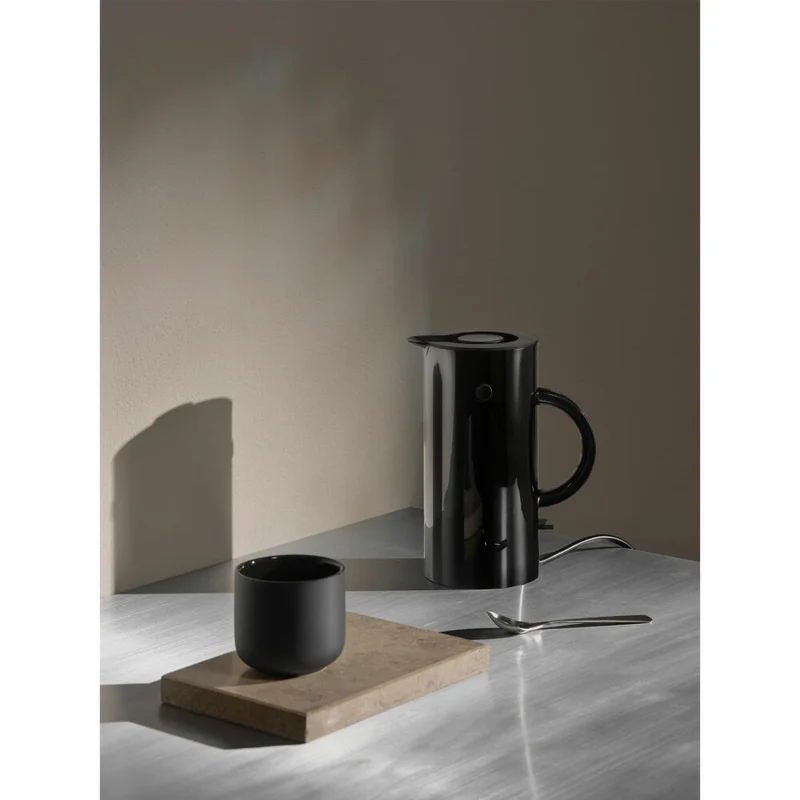 Stelton Wasserkocher EM77, Erik Magnussen, Kunststoff, Edelstahl, Black, 0.5 L, 892