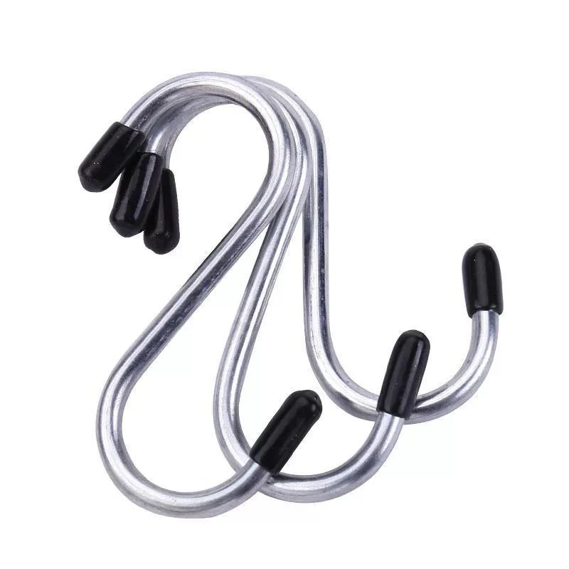 Metal Stainless Steel S Hook 4PCs