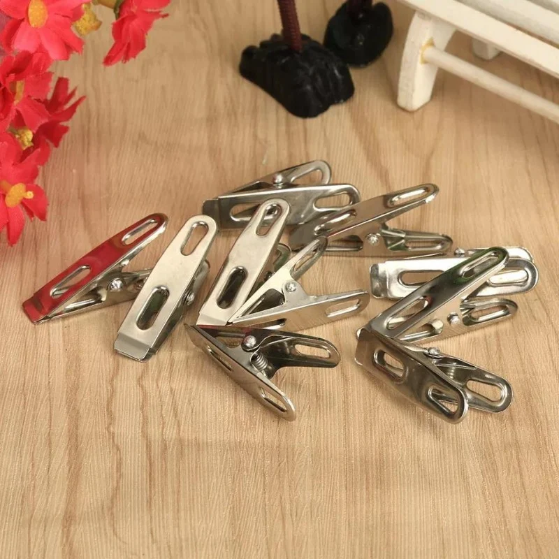 Stainless Steel Cloth Clip 20 PCs