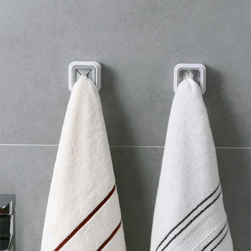 Towel Hooks Hanger Plastic Holder 2 PCS