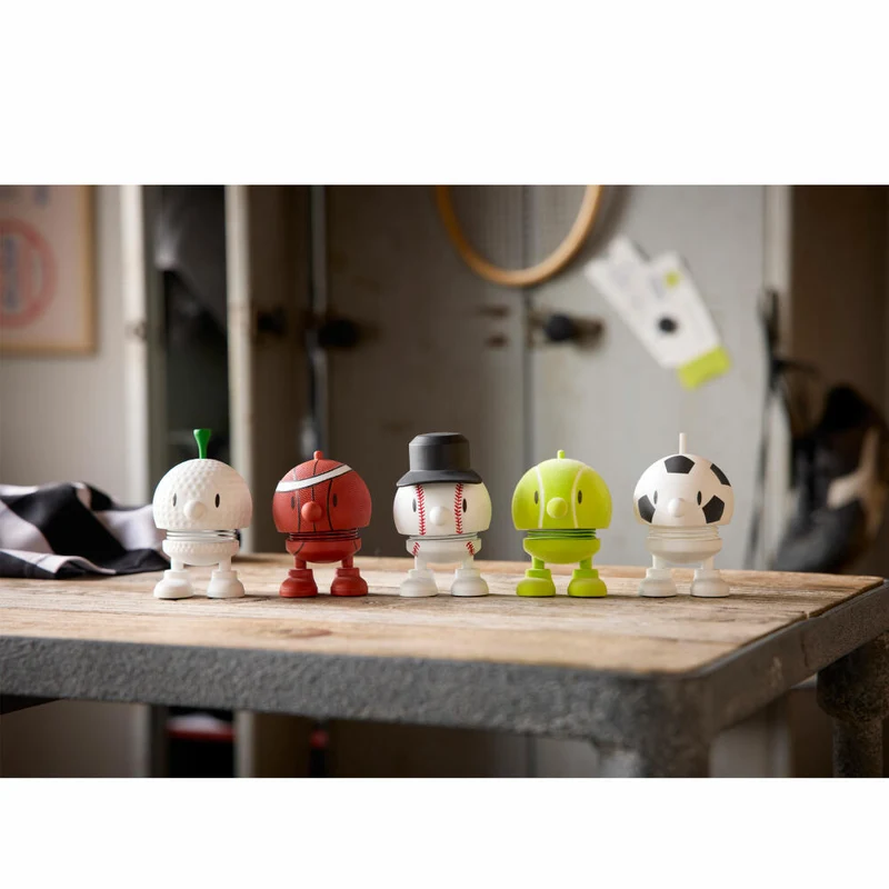 Hoptimist Dekofigur Tennis Bumble S Yellow, ABS-Kunststoff, Stahl, Gelb, 7.6 cm, 35668