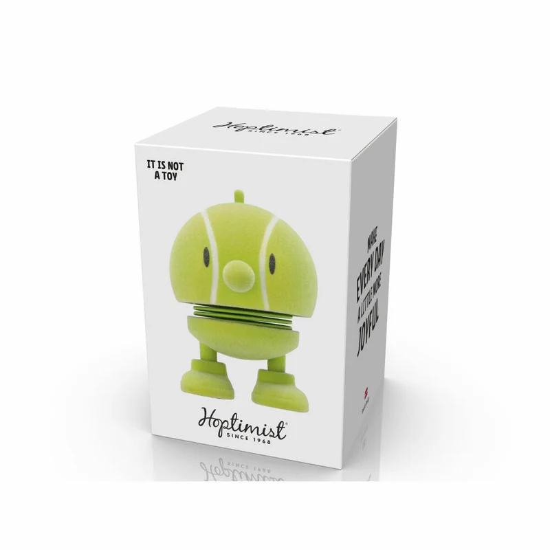 Hoptimist Dekofigur Tennis Bumble S Yellow, ABS-Kunststoff, Stahl, Gelb, 7.6 cm, 35668
