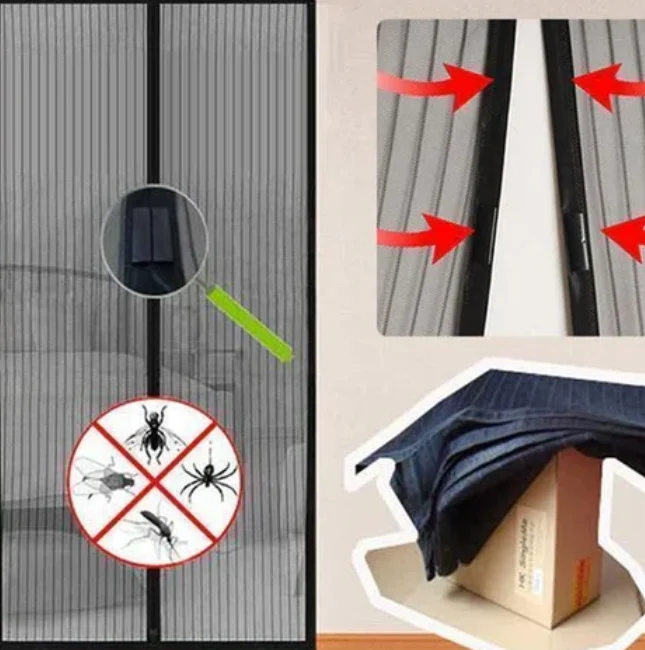 Moustiquaire Magnétique Premium pour Porte - Protection InsectGuard