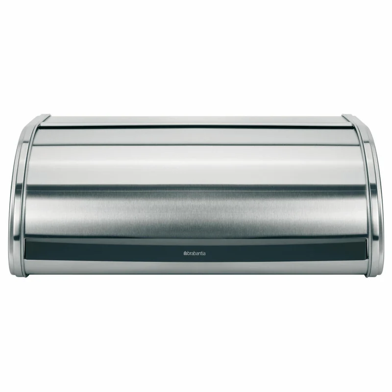 Brabantia Rollbrotkasten Groß, Brotkasten, Brotbehälter, Stahl, Matt Steel, 16 L, 348921