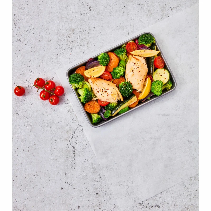 Birkmann Bakers Best Ofenblech, Gr. S, Backblech, Ofenschale, Karbonstahl, 25 x 17 cm, 886384