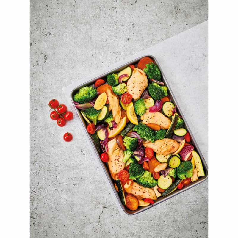 Birkmann Bakers Best Ofenblech, Gr. L, Backblech, Ofenschale, Karbonstahl, 39.5 x 27 cm, 886407