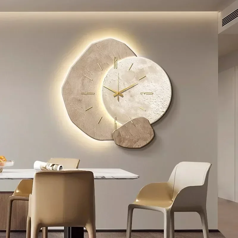 Horloge Murale Silencieuse - Bois Naturel