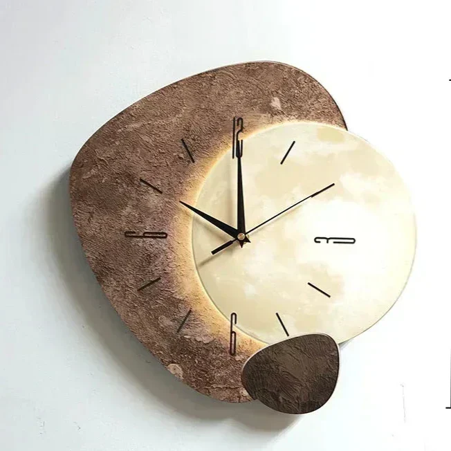 Horloge Murale Silencieuse - Bois Naturel