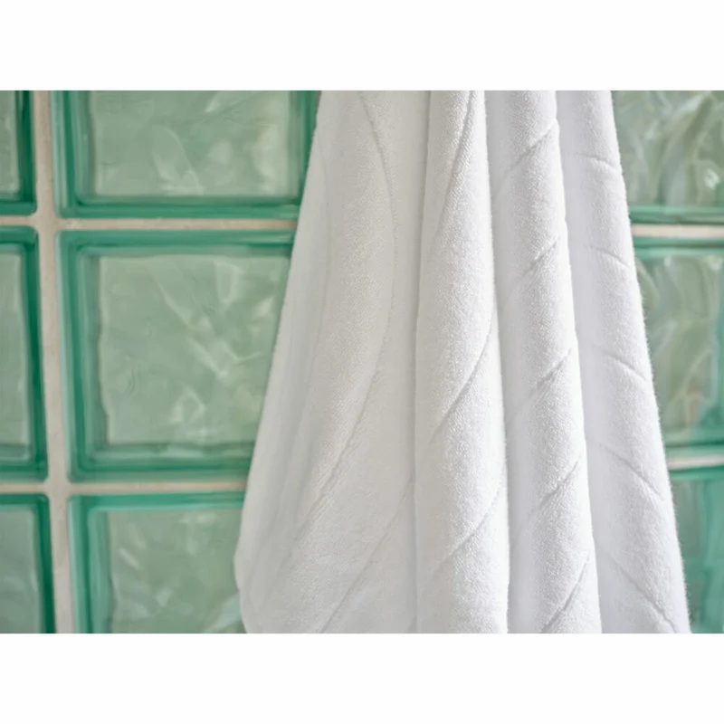 Zone Denmark Badehandtuch Time White, Handtuch, Baumwolle, Weiß, 70 x 140 cm, 34819
