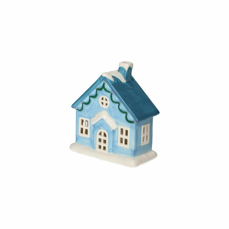Gift Company LED Haus Mignon, Dekohaus, mit Licht, Deko, Weihnachten, Dolomit, Blau, 1222601009