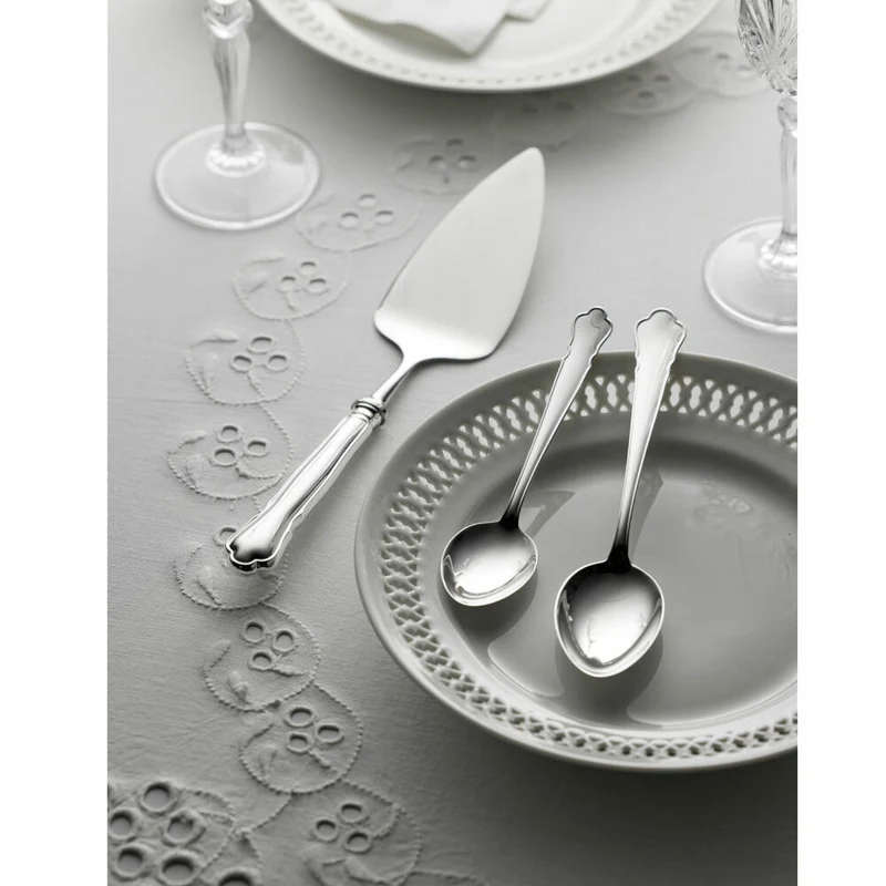 Gense Dessertlöffel Chippendale, Besteck, Löffel, Silber 830, 15 cm, 20276