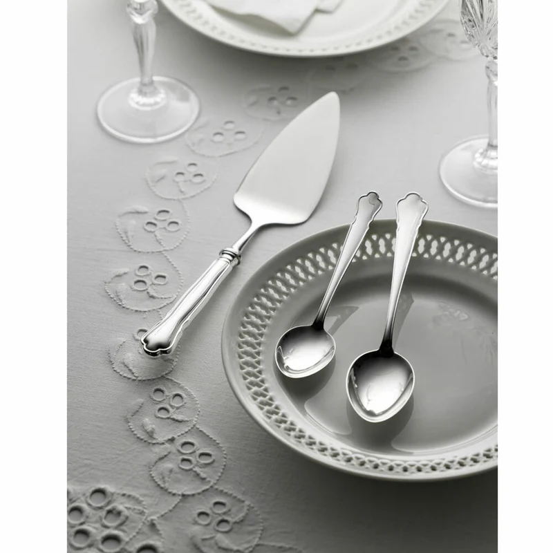Gense Dessertlöffel Chippendale, Besteck, Löffel, Silber 830, 18 cm, 20277