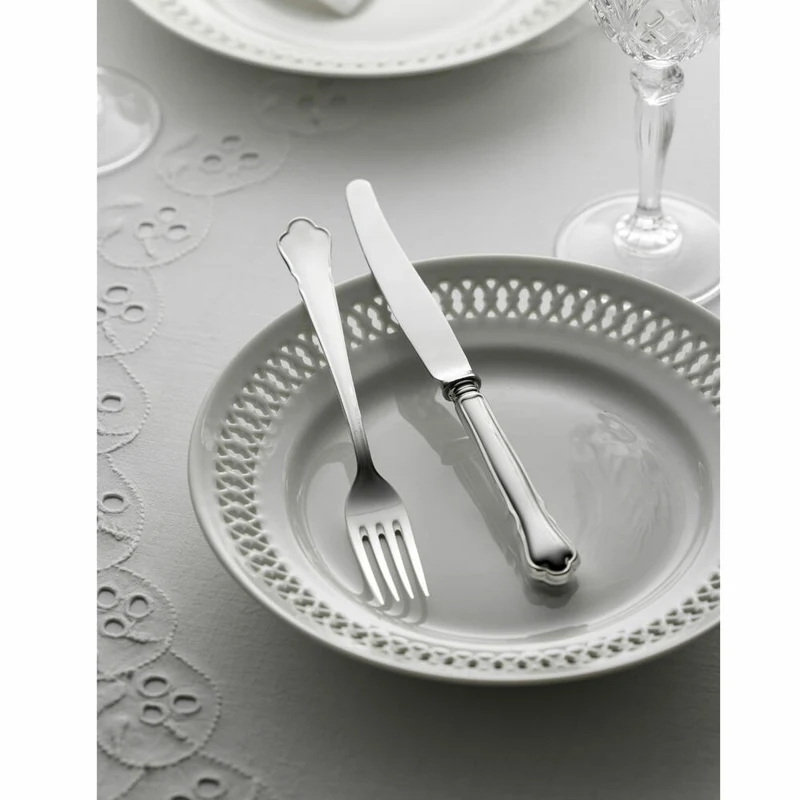 Gense Vorspeisengabel Chippendale, Besteck, Gabel, Silber 830, 17.8 cm, 20278