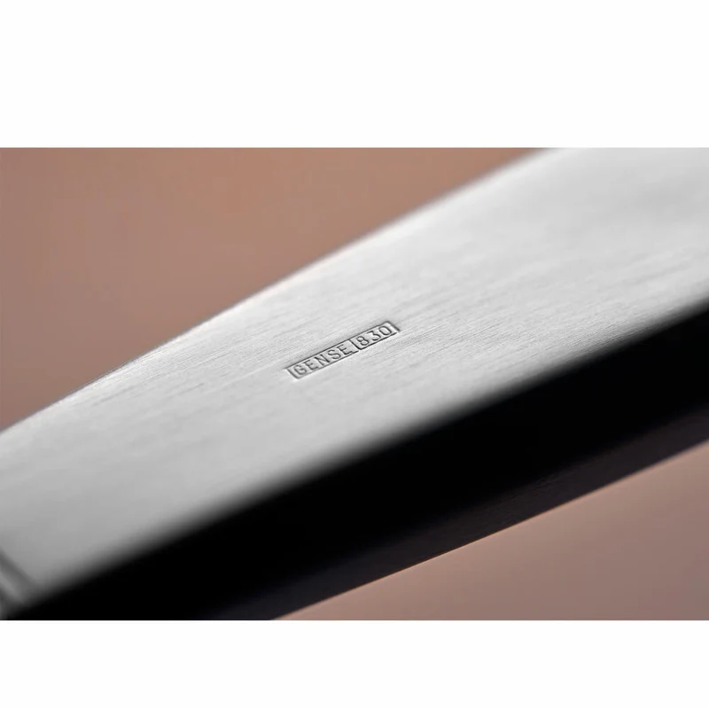 Gense Messer Rosenholm, Besteck, Tafelmesser, Silber 830, 22.5 cm, 20283