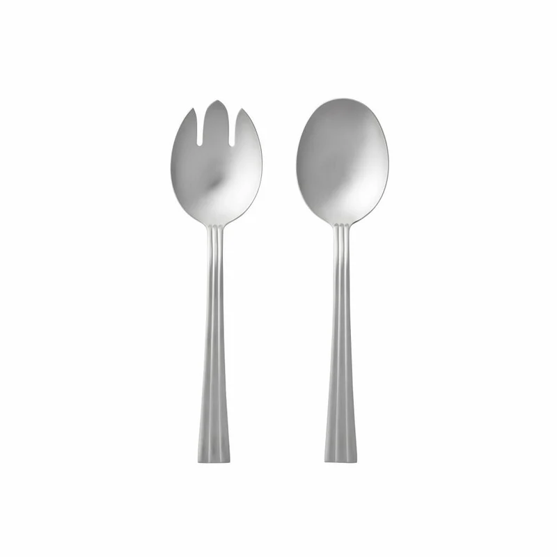 Gense Salatbesteck Thebe 2-tlg., Salatlöffel, Salatgabel, 18/8 Edelstahl, 21 cm, 20695