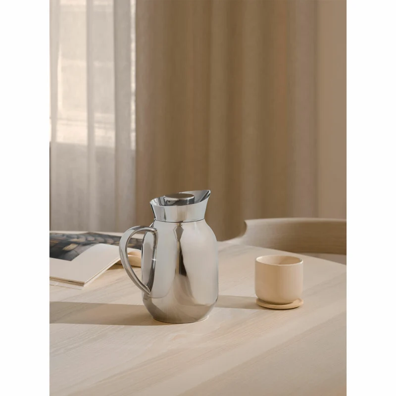Stelton Isolierkanne Amphora, Thermokanne, Edelstahl, Kunststoff, Steel, 1.2 L, 228
