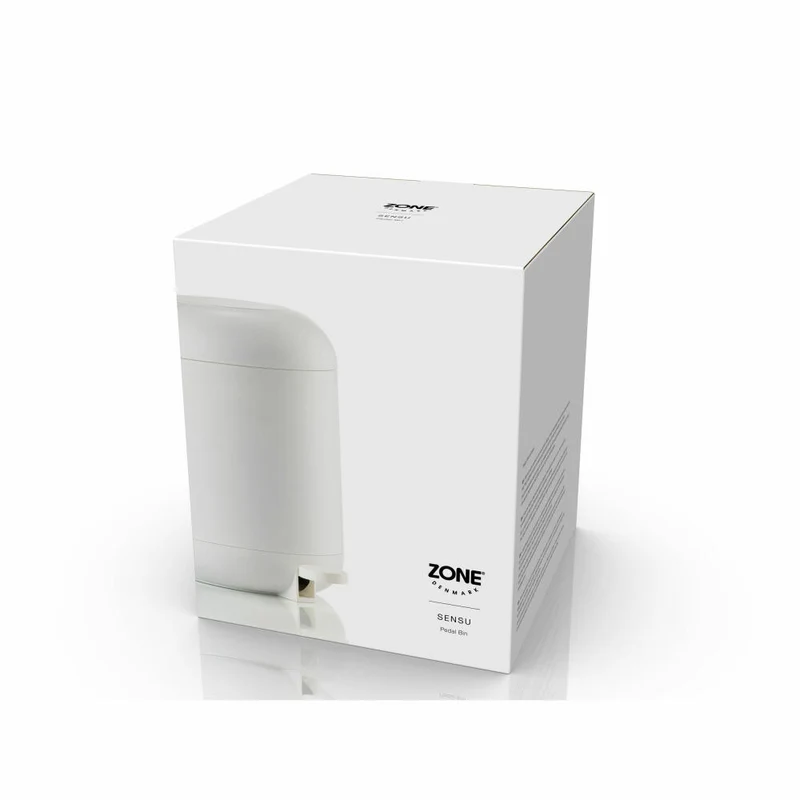 Zone Denmark Pedaleimer Sensu White, Abfalleimer, Kosmetikeimer, ABS, Weiß, 4 L, 34952