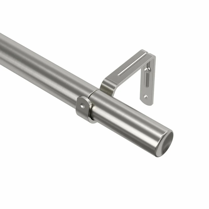 Umbra Vorhangstange Zen ausziehbar, Gardinenstange, Stahl, Nickel, 81 - 163 cm, 1022628-411