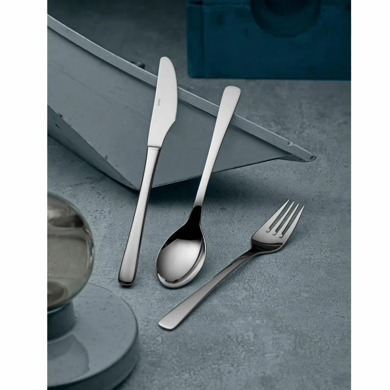 Gense Gabel Steel Line, Besteck, Tafelgabel, 18/8 Edelstahl, 19.8 cm, 20539