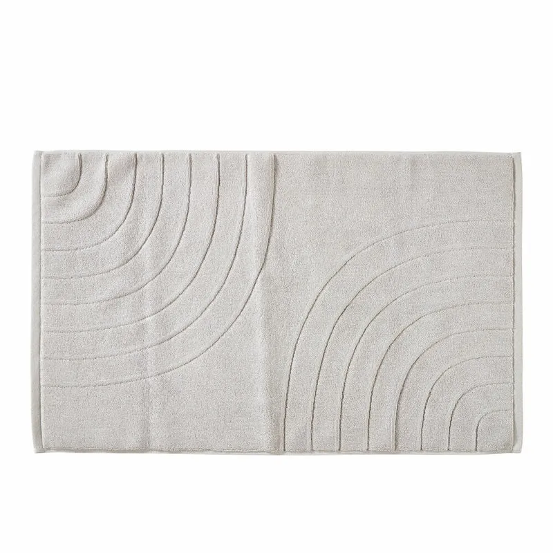 Zone Denmark Badematte Time Soft Grey, 100% Baumwolle, Grau, 50 x 80 cm, 33909