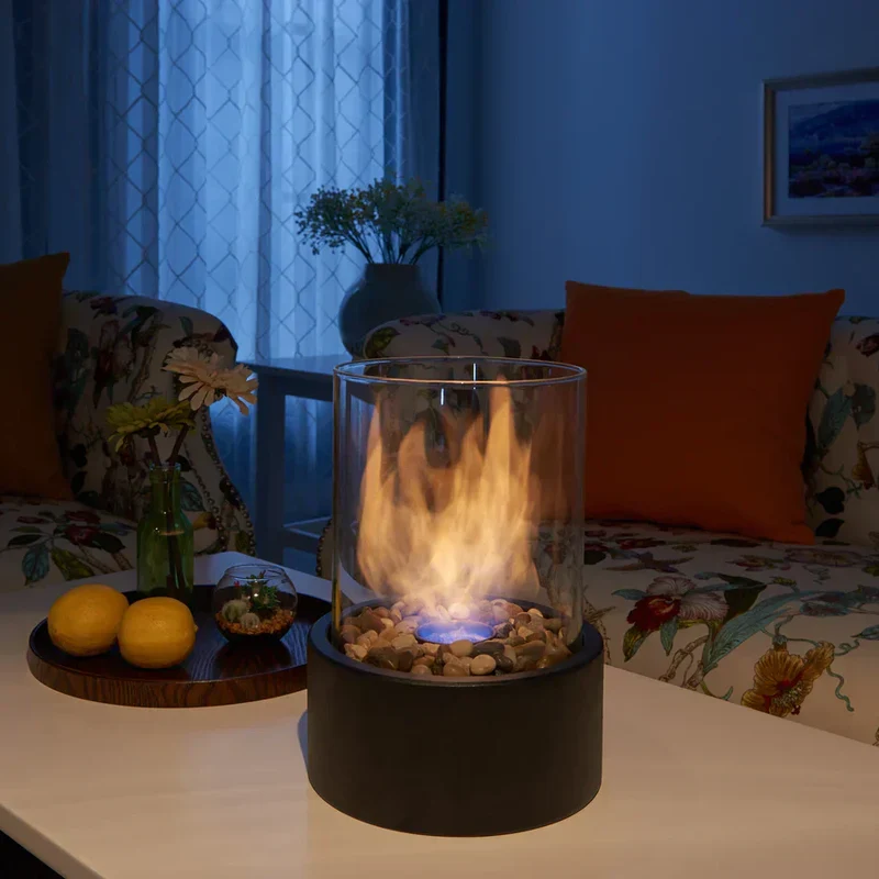 Cheminée Portable Moderne - Ambiance Chaleureuse