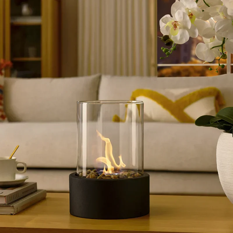 Cheminée Portable Moderne - Ambiance Chaleureuse